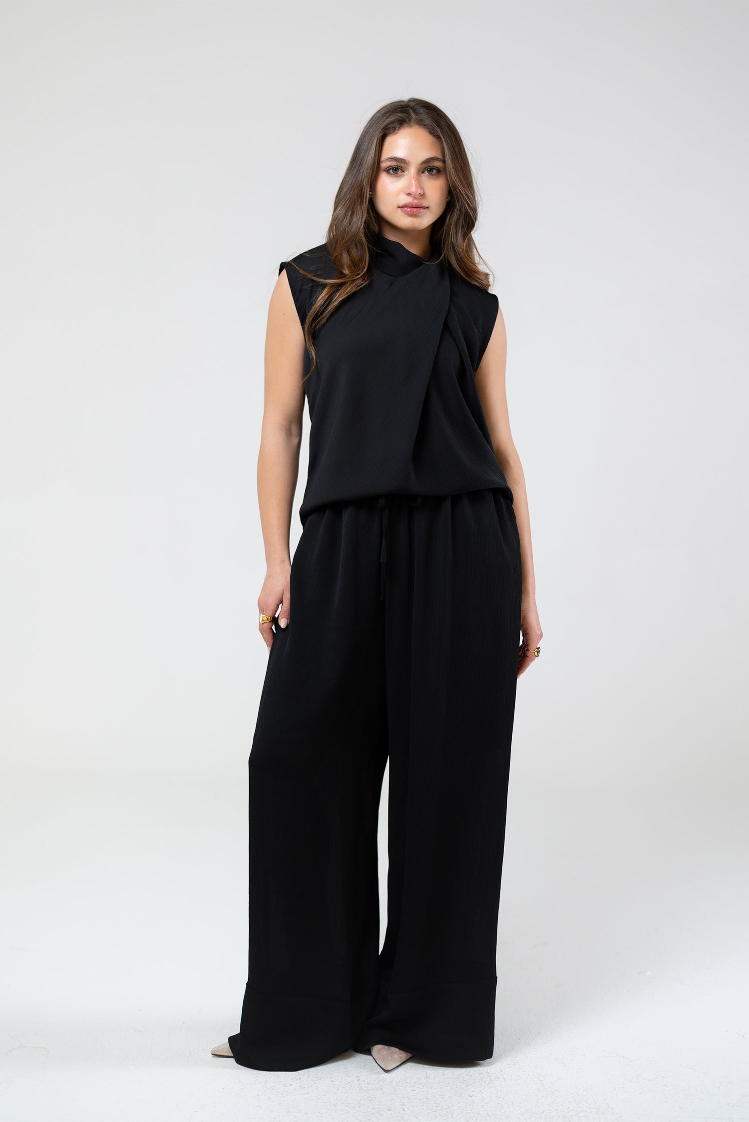 The Sculpted Merlot Blouse